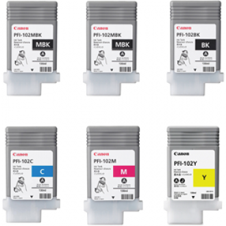 Μελάνι CANON Συμβατό PFI-102 130ML MATTE PIGMENT Σελίδες:6000 Black